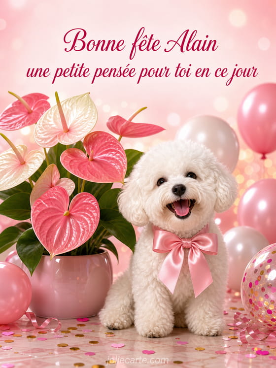 Carte bonne fête Alain