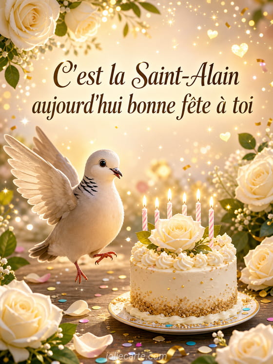 Carte bonne fête Alain
