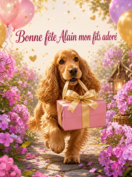 Carte bonne fête Alain