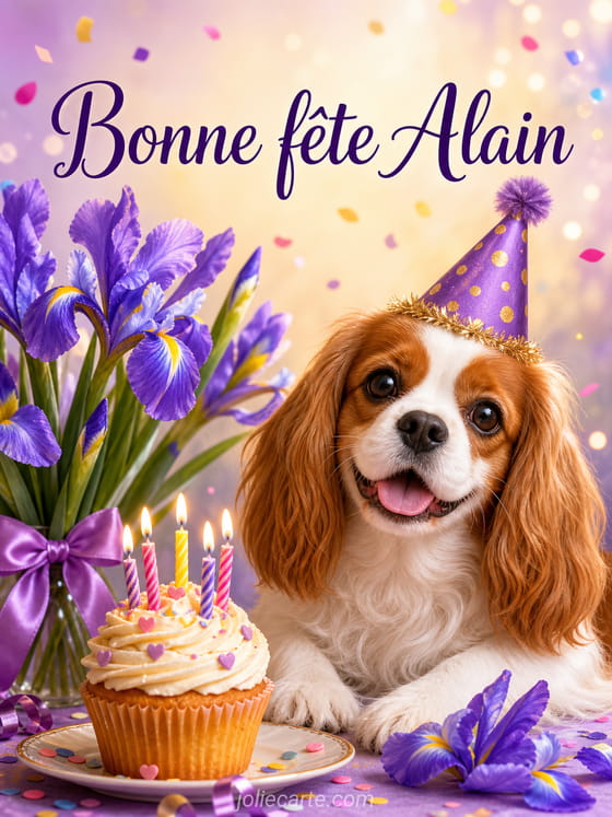 Carte bonne fête Alain