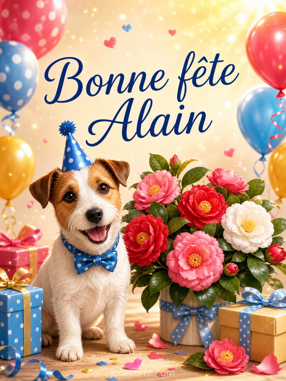 Carte bonne fête Alain