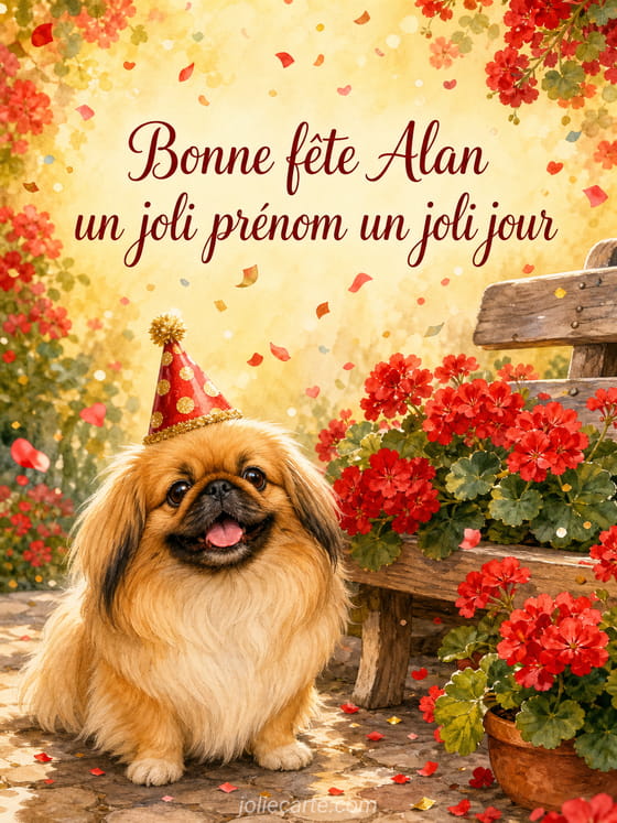 Carte bonne fĂȘte Alan
