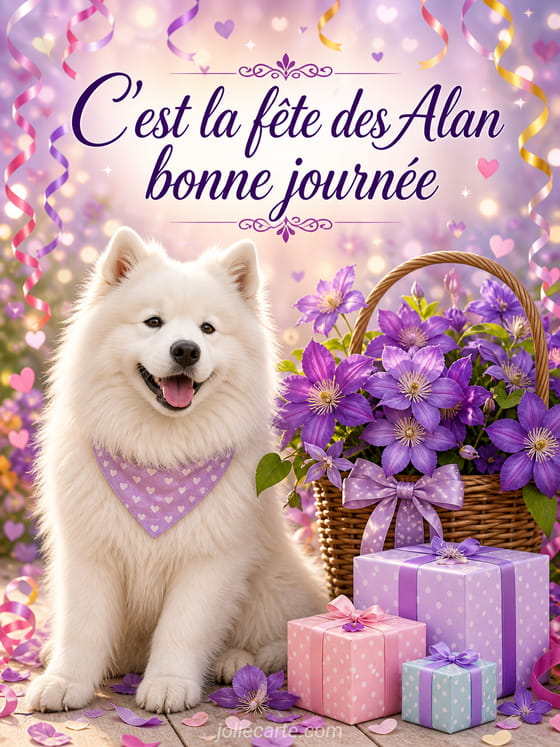 Carte bonne fĂȘte Alan