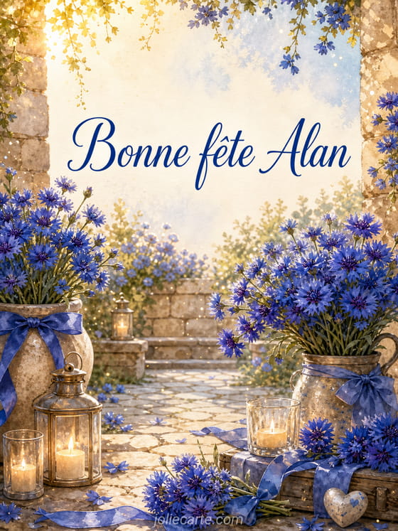 Carte bonne fĂȘte Alan