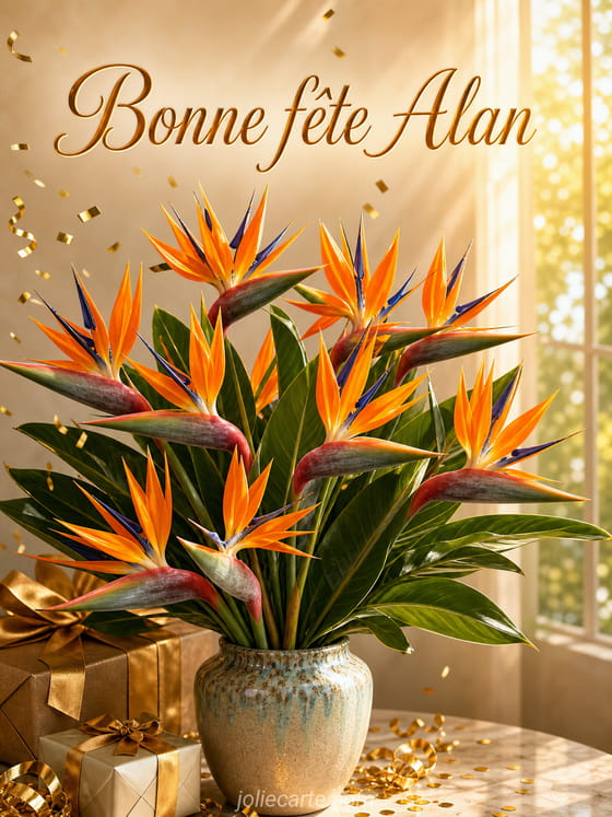 Carte bonne fĂȘte Alan