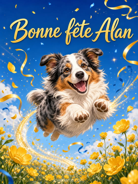 Carte bonne fĂȘte Alan