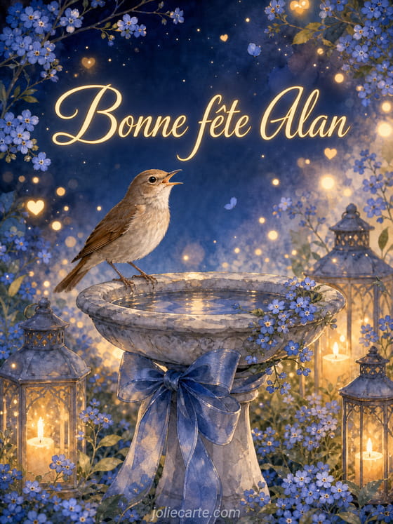 Carte bonne fĂȘte Alan