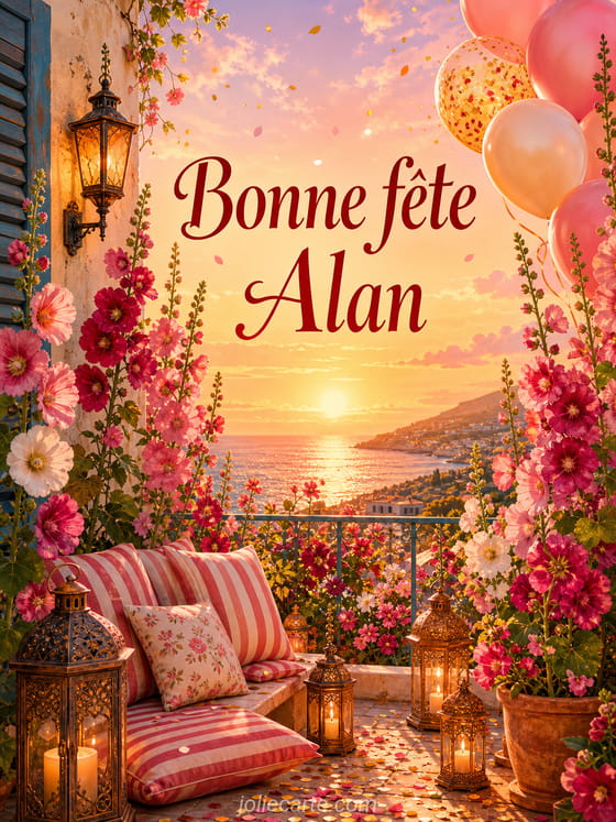 Carte bonne fĂȘte Alan