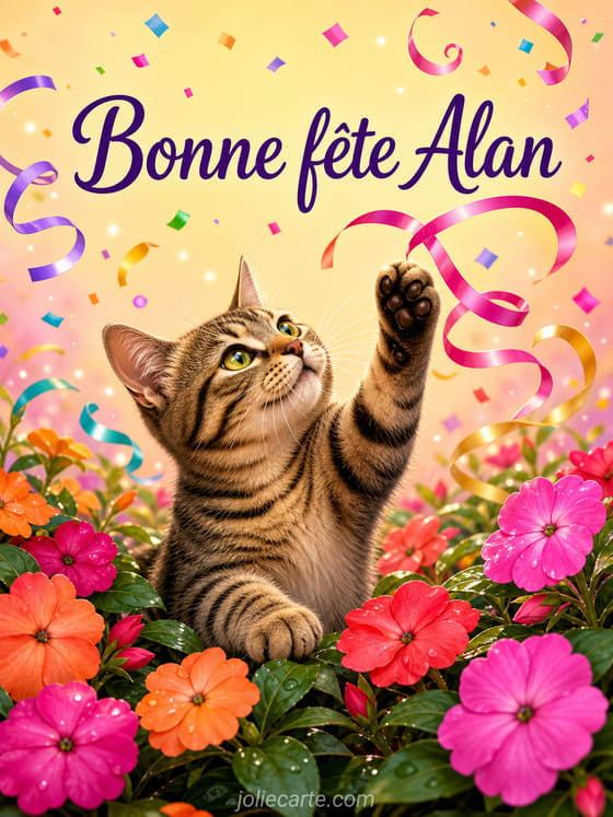 Carte bonne fĂȘte Alan