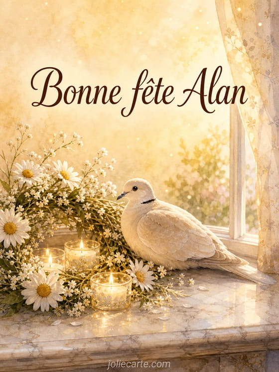 Carte bonne fĂȘte Alan
