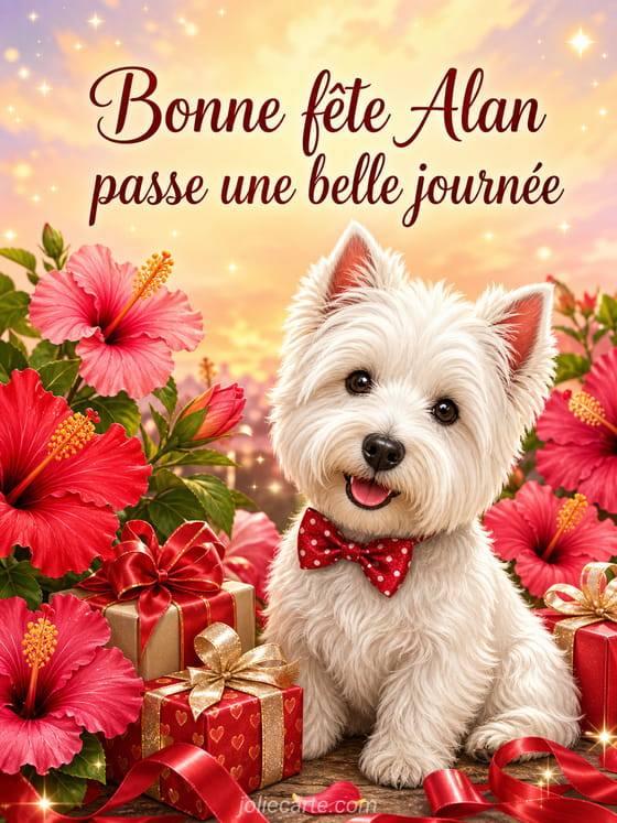Carte bonne fĂȘte Alan