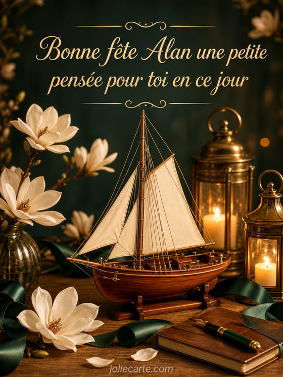 Carte bonne fĂȘte Alan