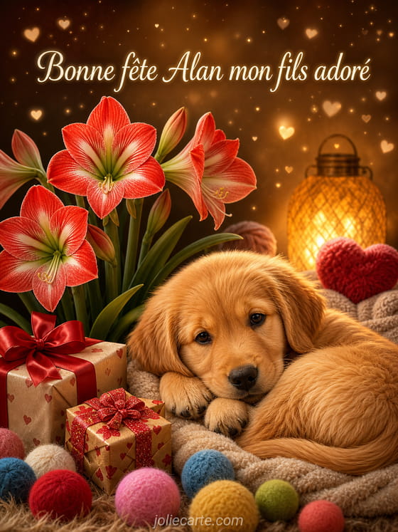 Carte bonne fĂȘte Alan