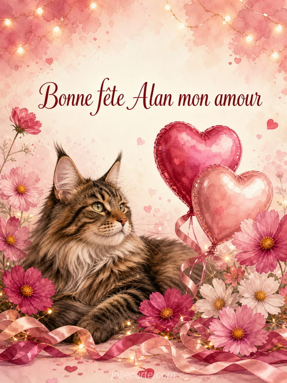 Carte bonne fĂȘte Alan