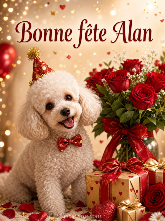 Carte bonne fĂȘte Alan