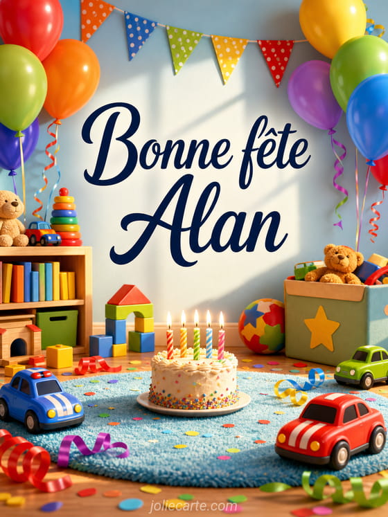 Carte bonne fĂȘte Alan