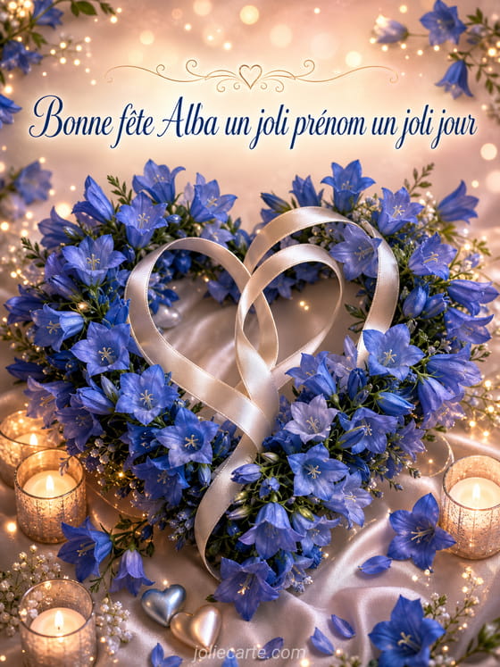 Carte bonne fête Alba