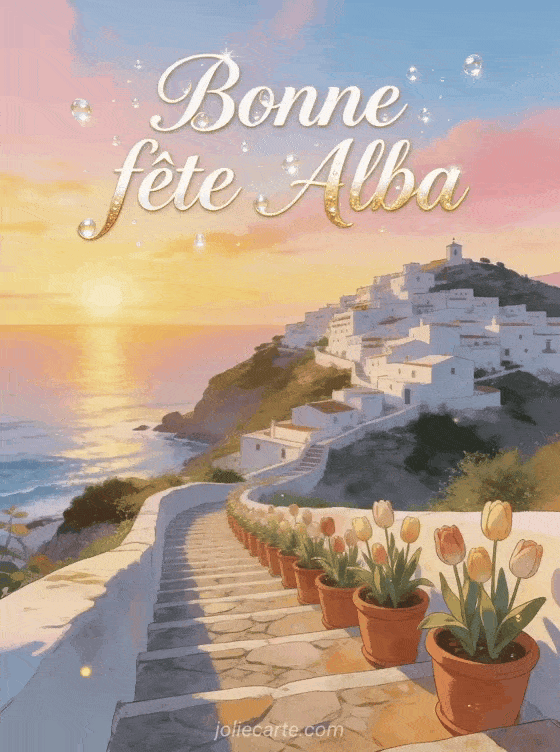 Bonne fête Alba - Bonne fete alba gif