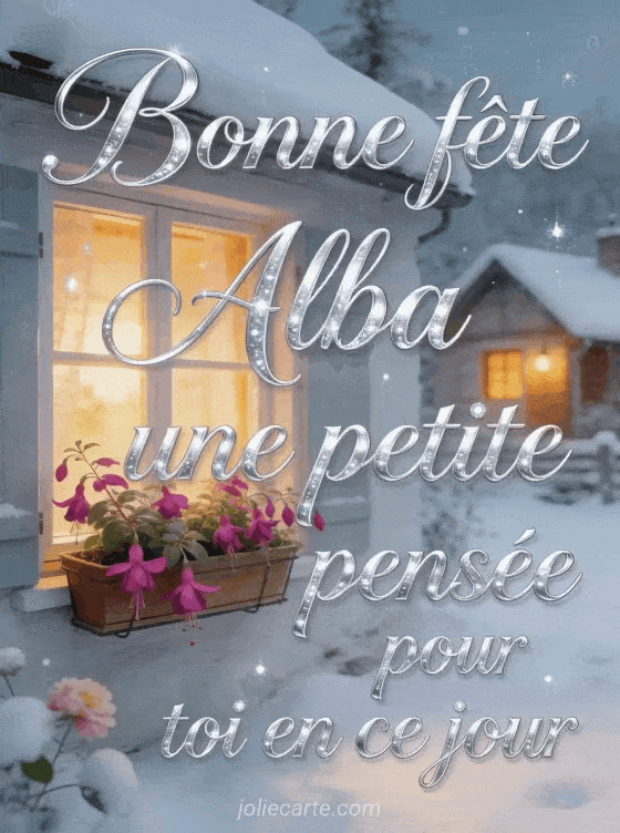 Bonne fête Alba - Bonne fete alba femme