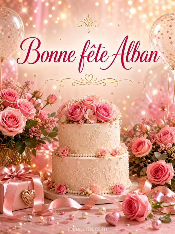 Carte bonne fĂȘte Alban