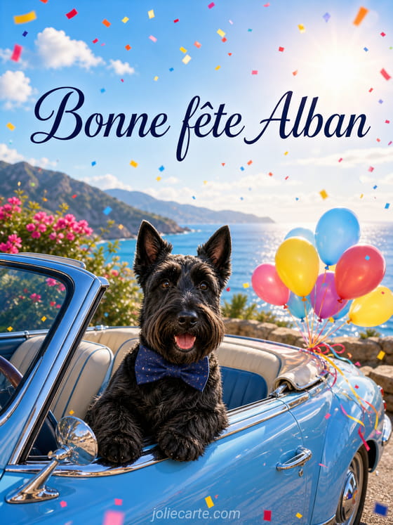 Carte bonne fĂȘte Alban