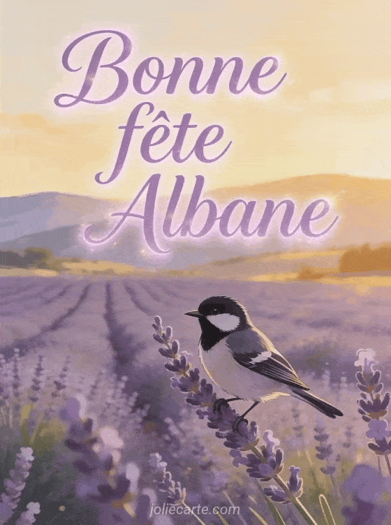 Bonne fête Albane - Fete sainte albane