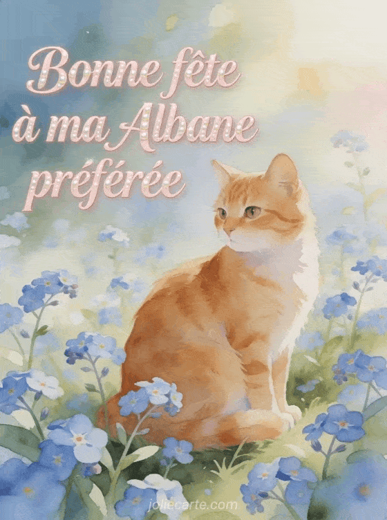 Bonne fête Albane - Bonne fete albane fille