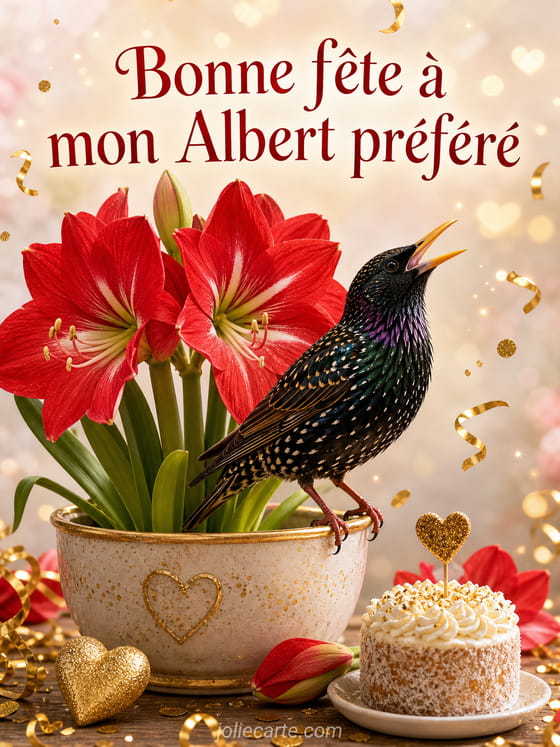 Carte bonne fĂȘte Albert