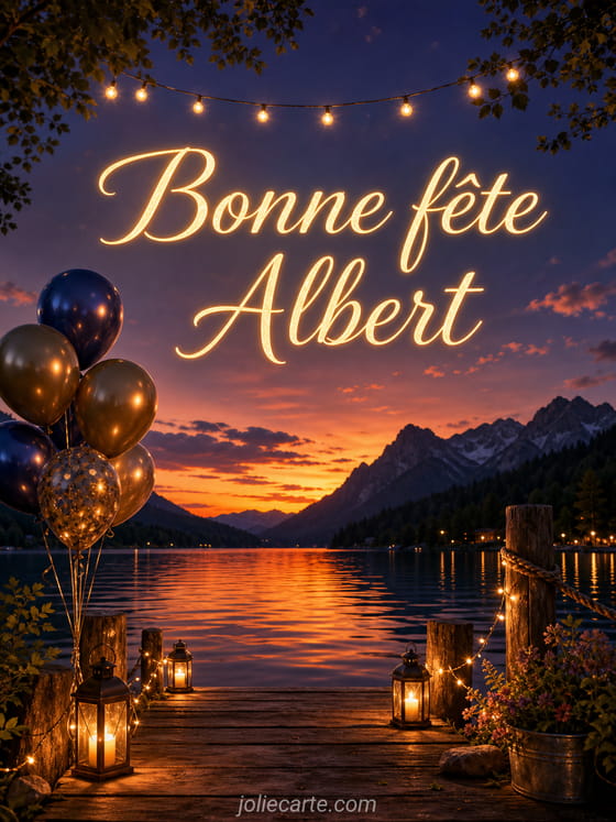 Carte bonne fĂȘte Albert