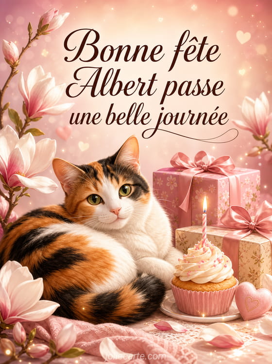 Carte bonne fĂȘte Albert