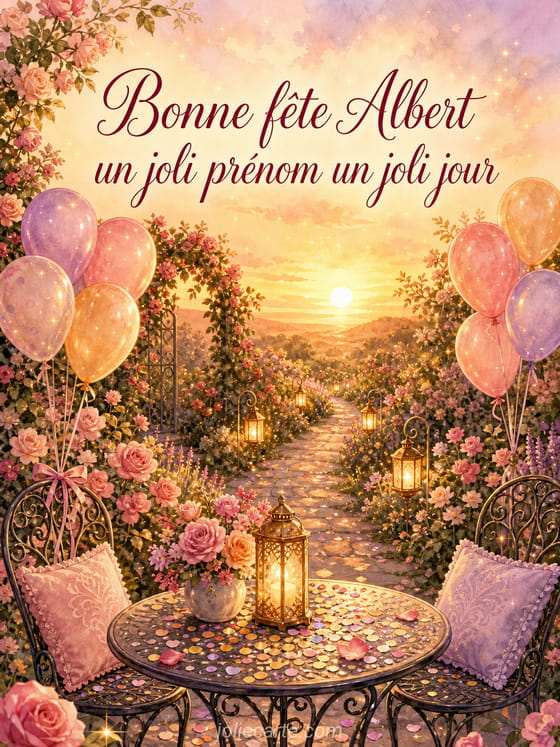 Carte bonne fĂȘte Albert