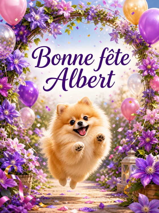 Carte bonne fĂȘte Albert