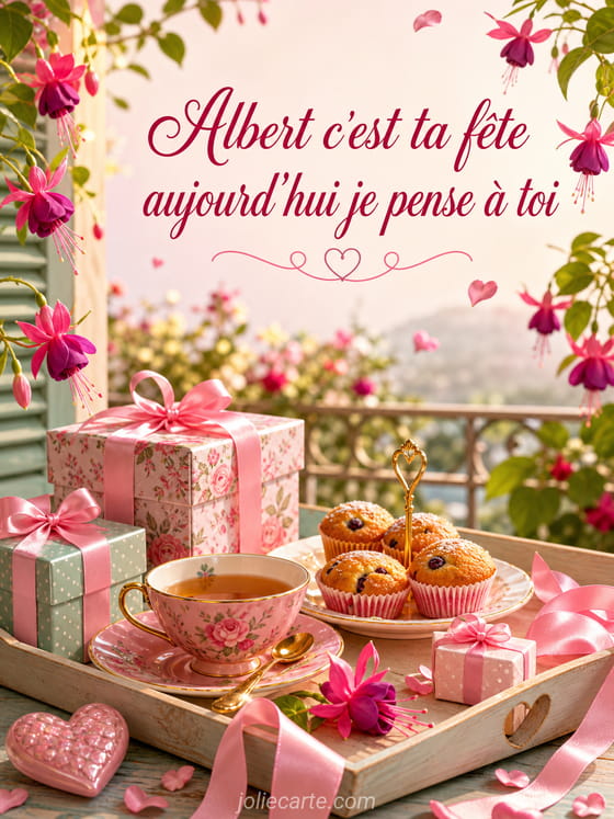 Carte bonne fĂȘte Albert
