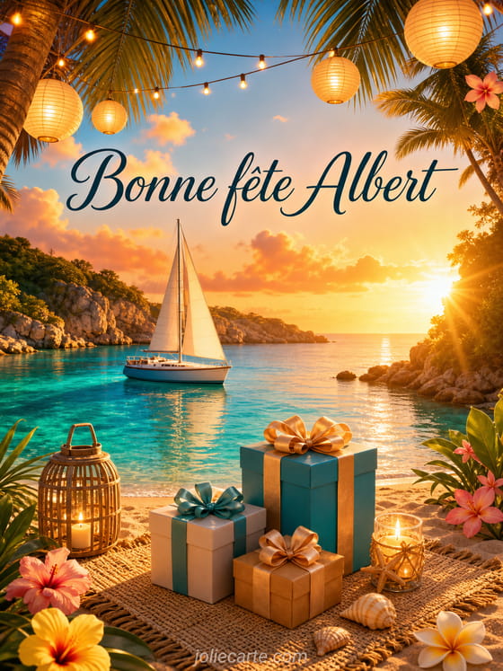 Carte bonne fĂȘte Albert
