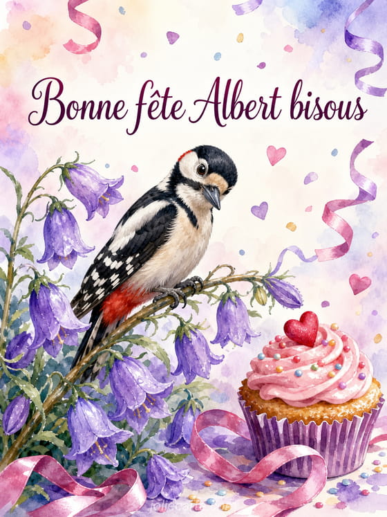Carte bonne fĂȘte Albert