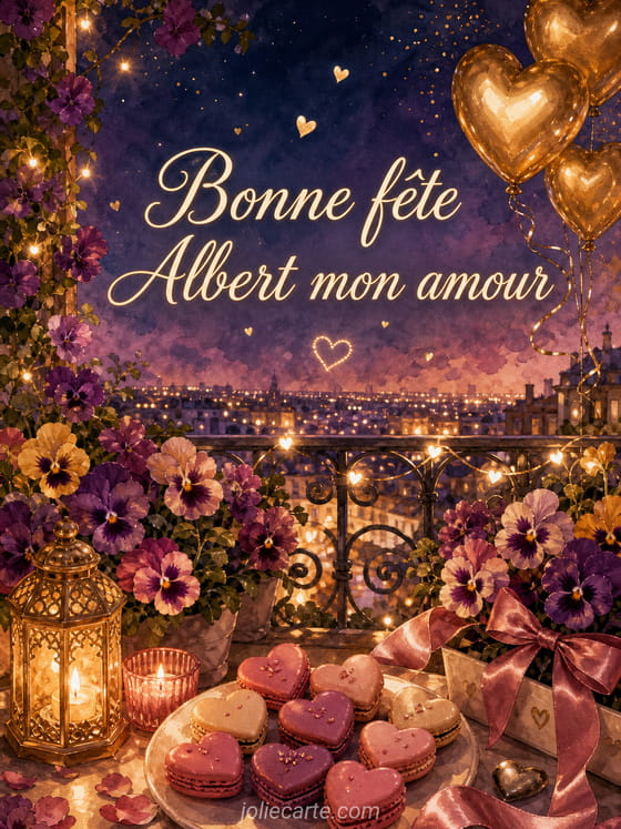 Carte bonne fĂȘte Albert
