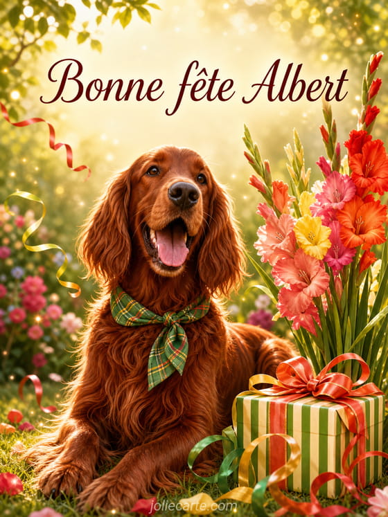 Carte bonne fĂȘte Albert