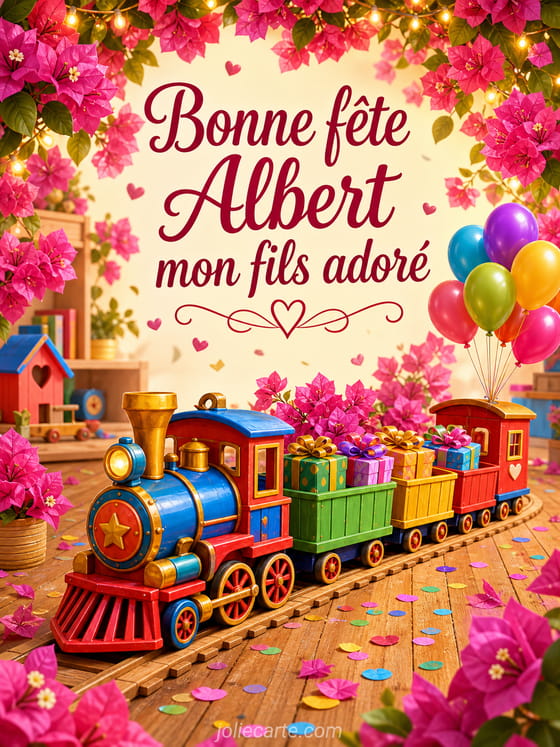 Carte bonne fĂȘte Albert