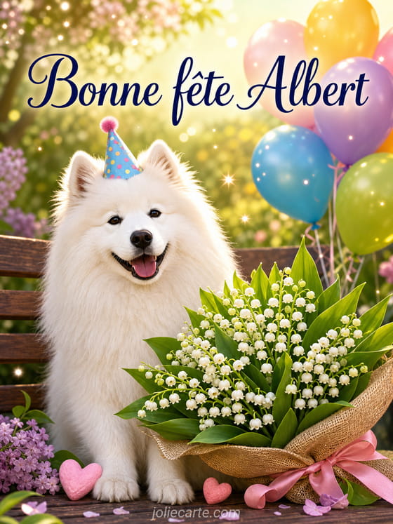 Carte bonne fĂȘte Albert