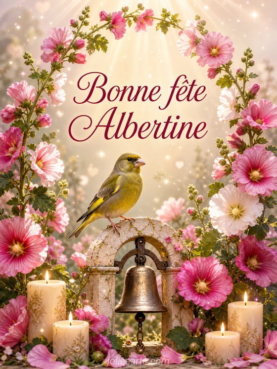 Carte bonne fĂȘte Albertine