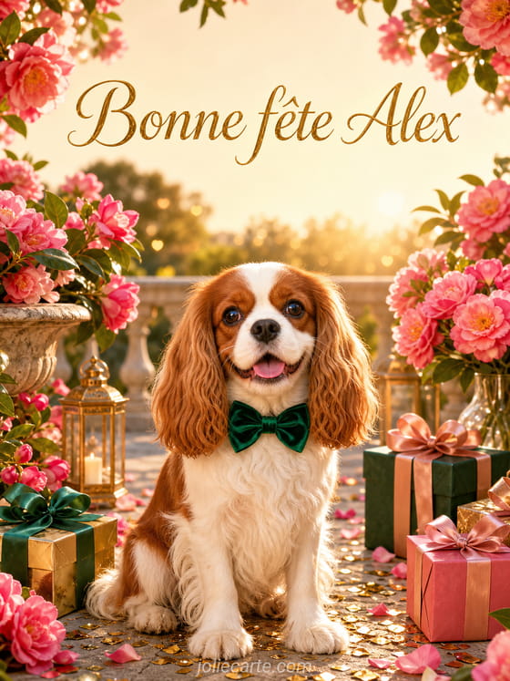 Carte bonne fĂȘte Alex