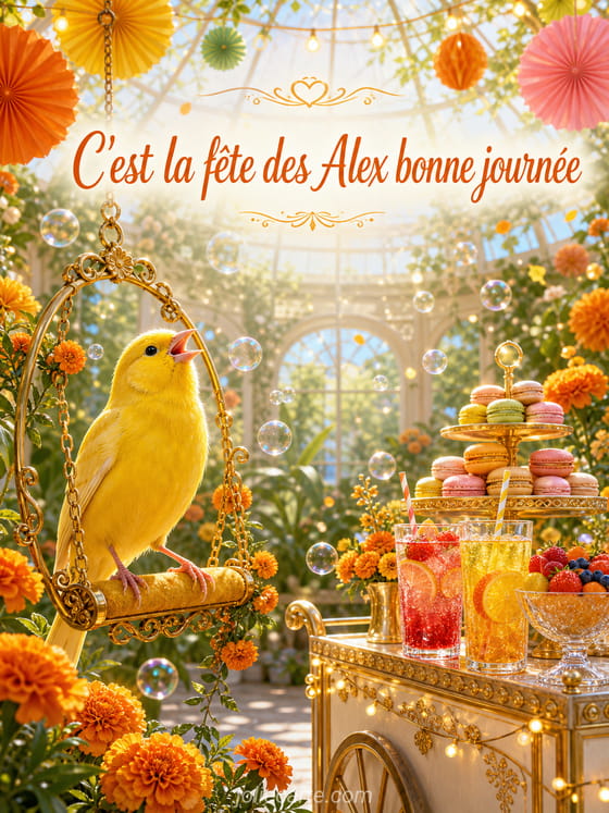 Carte bonne fĂȘte Alex