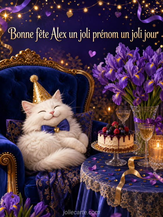Carte bonne fĂȘte Alex