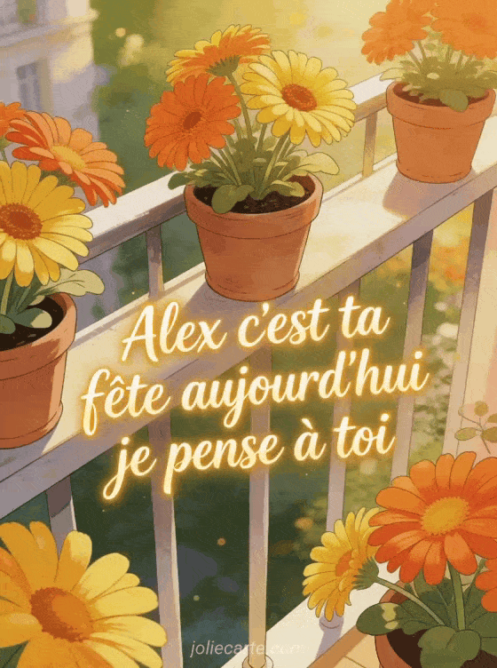 Bonne fête Alex - Bonne fete alex gif