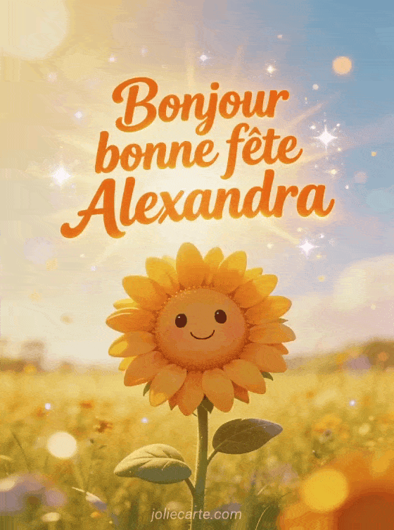 Bonne fête Alexandra - Alexandra image de bonne fete gratuite