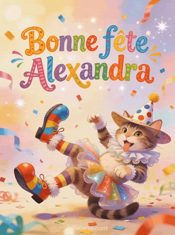 Bonne fête Alexandra - Alexandra gif bonne fete humour gratuit