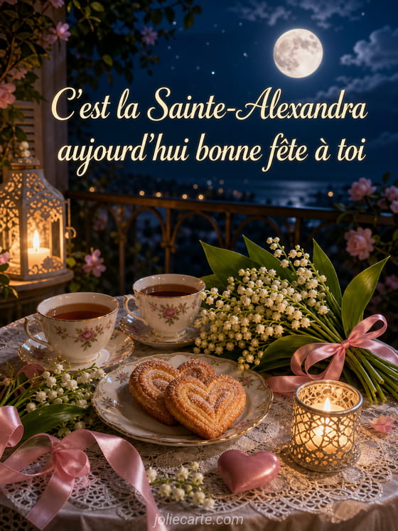 Carte bonne fête Alexandra