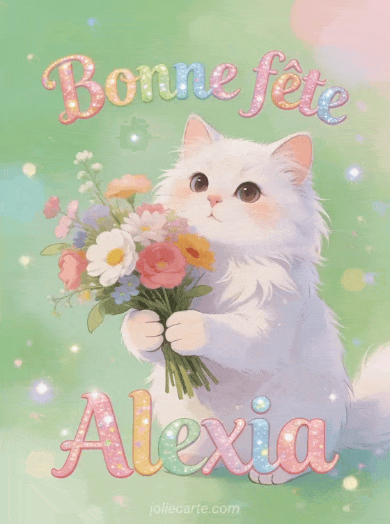 Bonne fête Alexia - Bonne fete alexia chat
