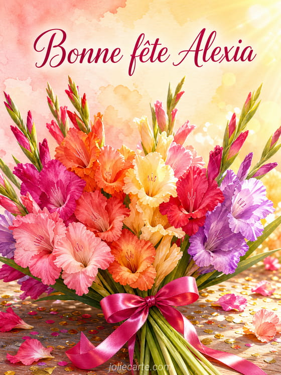 Carte bonne fĂȘte Alexia