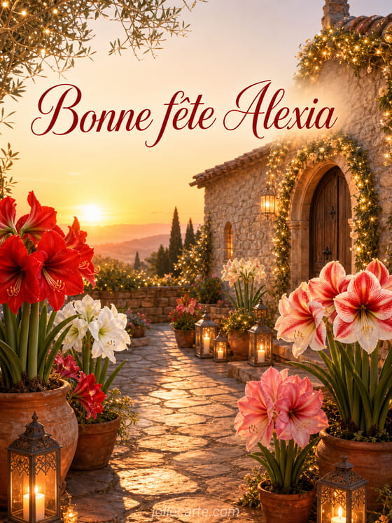 Carte bonne fĂȘte Alexia
